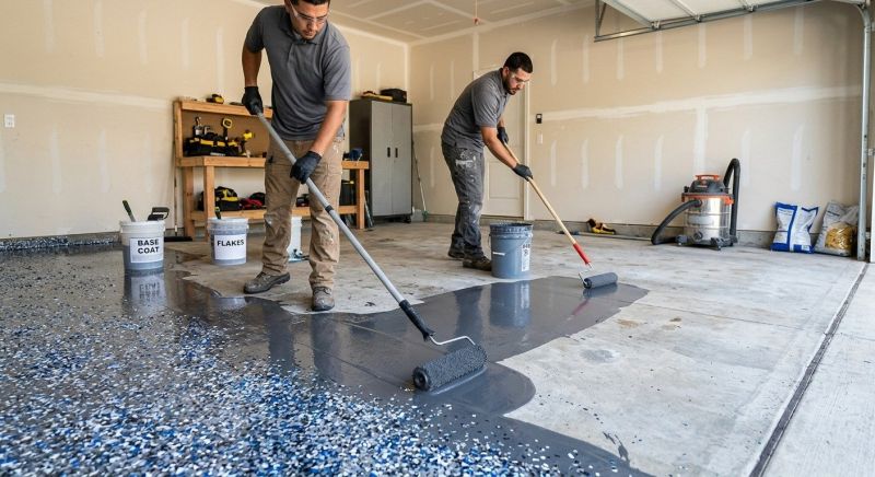 Basement Floor Epoxy Service in Winston Salem, NC