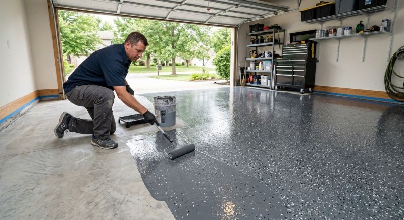 Garage Floor Epoxy Installation in Annapolis, MD