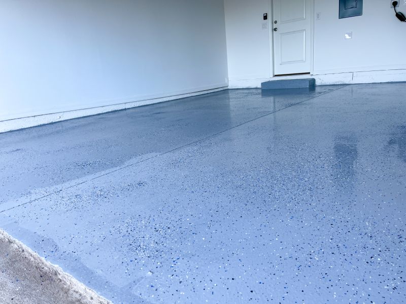 Speckled Garage Floor Painting in Raleigh, NC